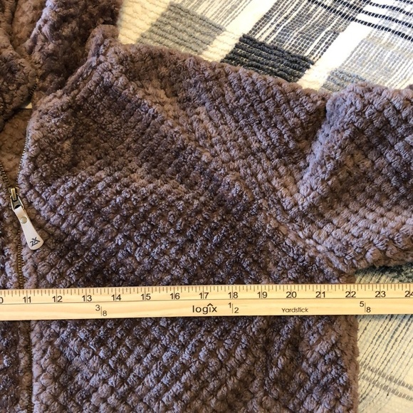 ZeroXposur Womens Fuzzy Jacket Sz XL Soft Cozy Comfy Fall Winter Autumn - Picture 7 of 8